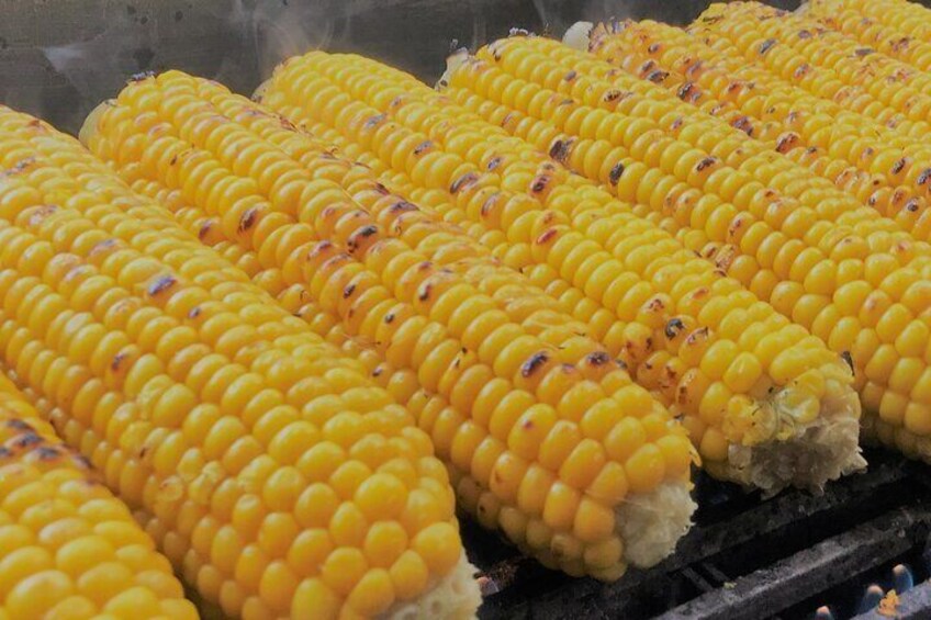 Grilled Corn is the one of the typical Summer food of Sapporo