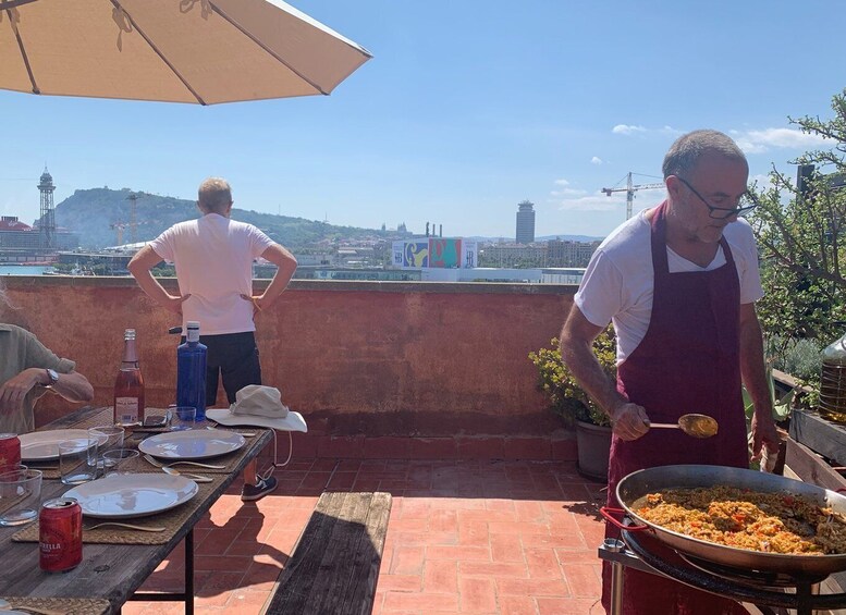 Picture 6 for Activity Barcelona: Paella Seafood Master Cooking Class with Sangria