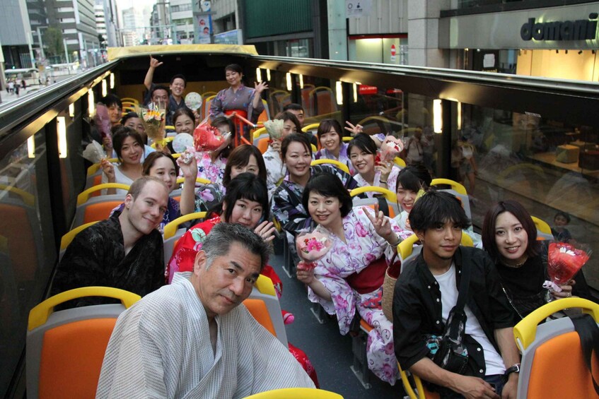 Picture 1 for Activity Tokyo: Open Top Sightseeing Bus with Audio Guide