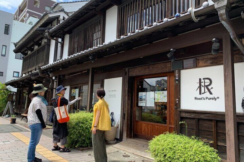 Organic store 'Purely' revitalized from a traditional townhouse.