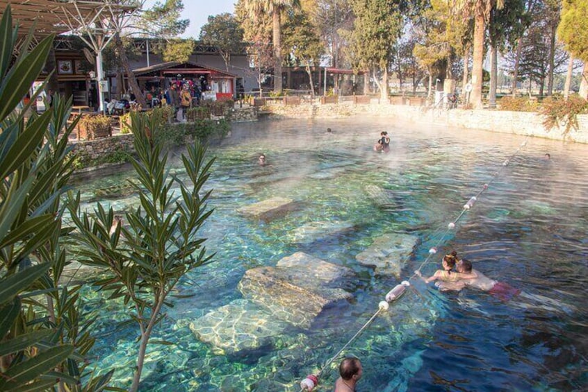 Pamukkale and Hierapois Cleopatra’s pool, from Antalya with Lunch