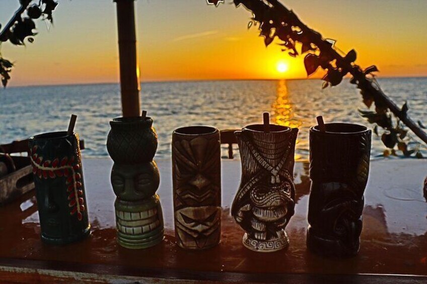 Sunset Tiki Bar Cruise in Caye Caulker, Belize