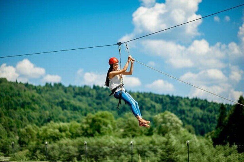 ZipLine Adventure in Atlas Mountain and Lunch with Berber Family