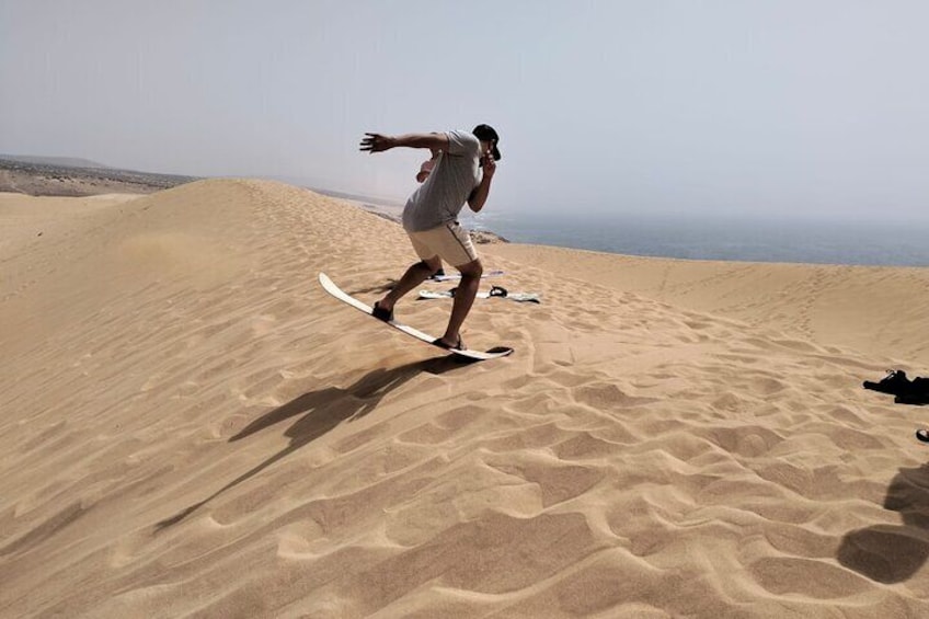 Sand Surfing and Sandboarding at Agadir