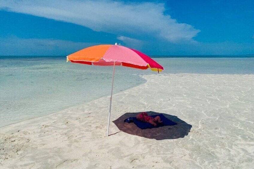 We like to stay away from the crowds this is a sandbar located way off the beaten path