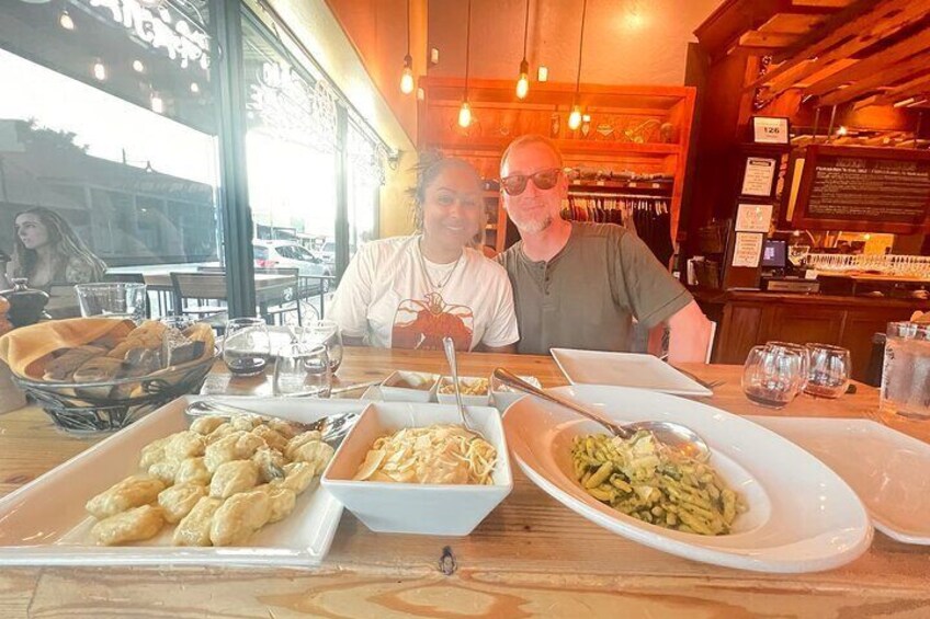 Delicious handmade pasta and tantalizing wines are abundant at Merkin Osteria.