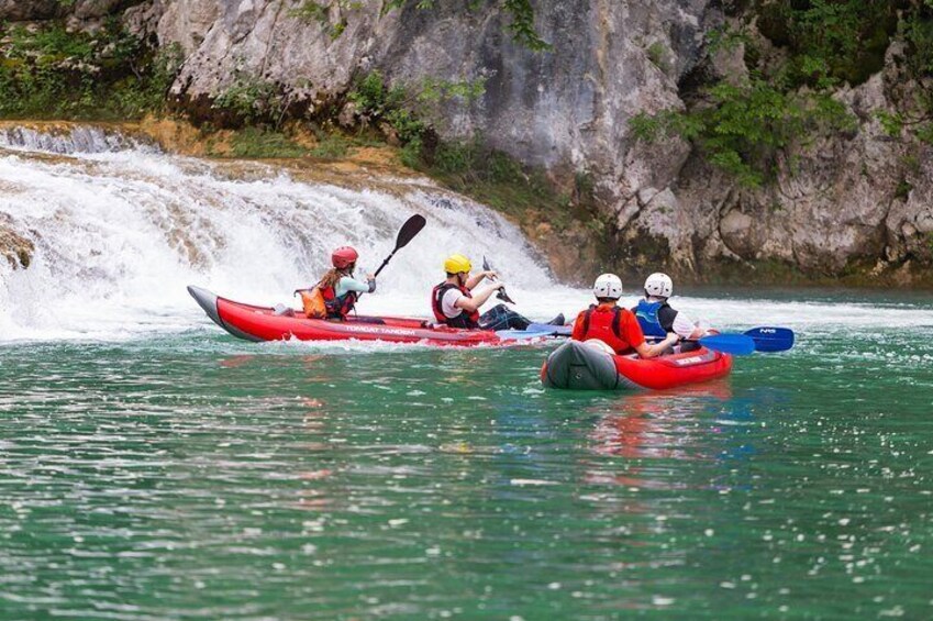 Kayaking in Mreznica Waterfalls 