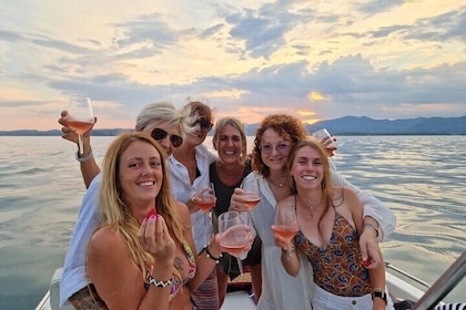 Private boat tour with wine and fish aperitif from Garda