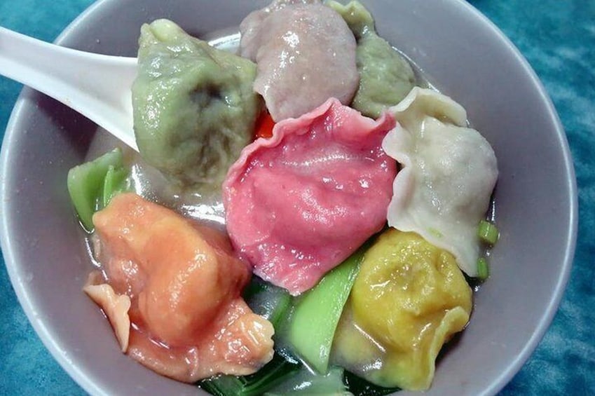 5-color vegetarian dumplings