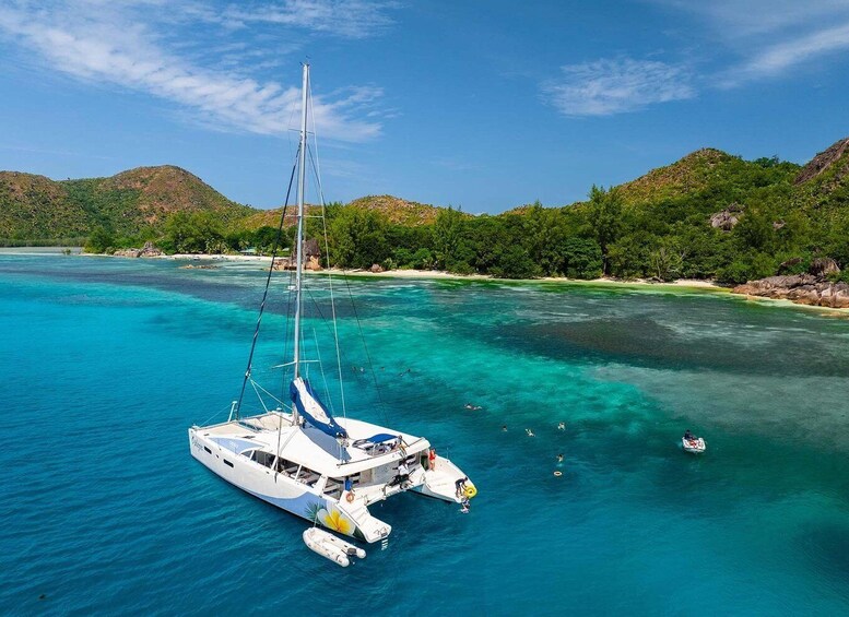 Tour of Cousin, Curieuse and St Pierre island on Catamaran