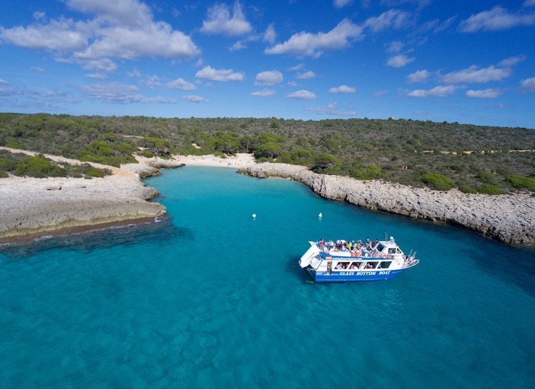 From Cala en Bosch: Galdana Shuttle Boat Return Ticket