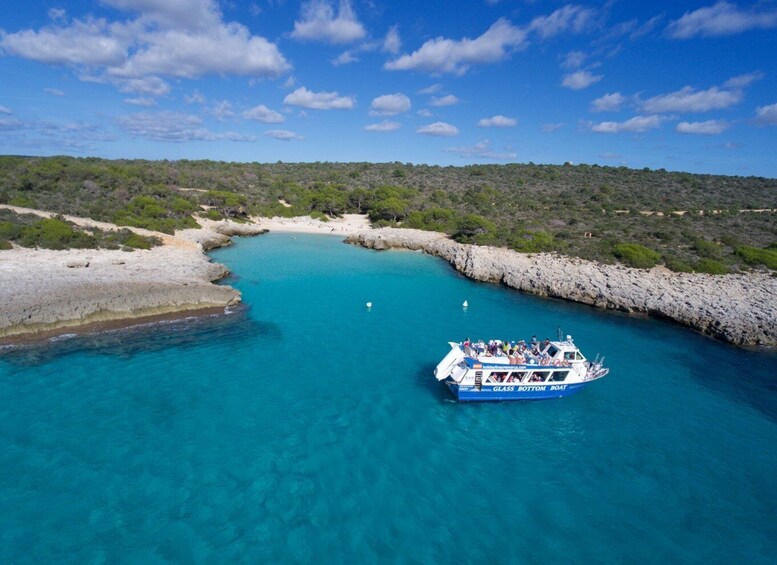 From Cala en Bosch: Galdana Shuttle Boat Return Ticket