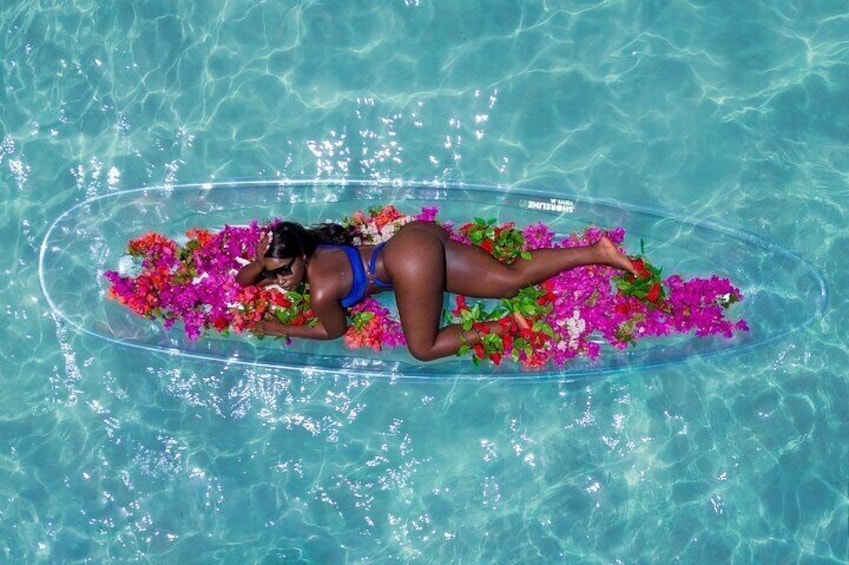 Clear Kayak Photo Shoot in Montego Bay