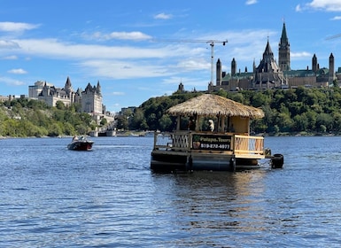 Kryssning med flytande Tiki Bar på Ottawa River