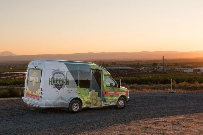 Little Hopper on an evening tour in Central Washington Wine Country.
