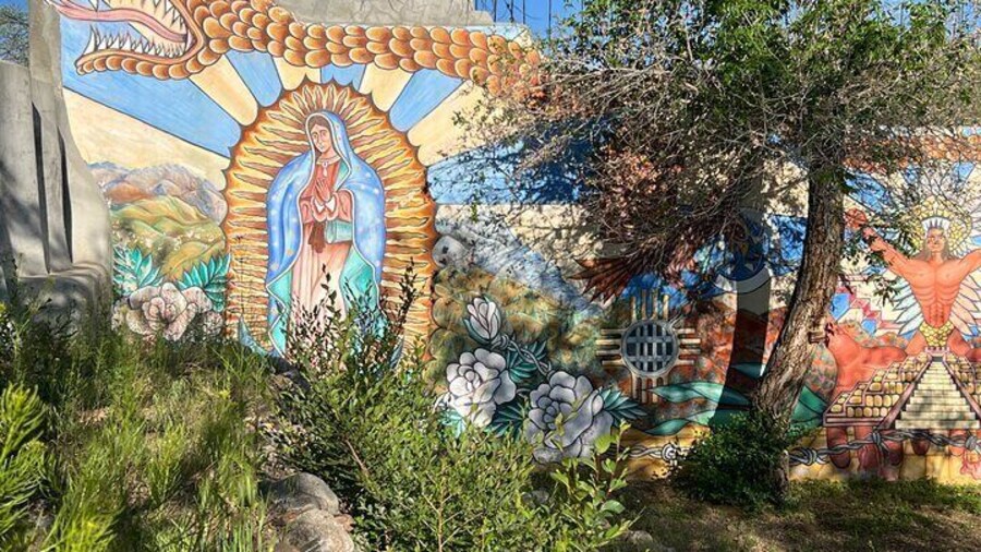 Guadalupe mural by Carlos Cervantes