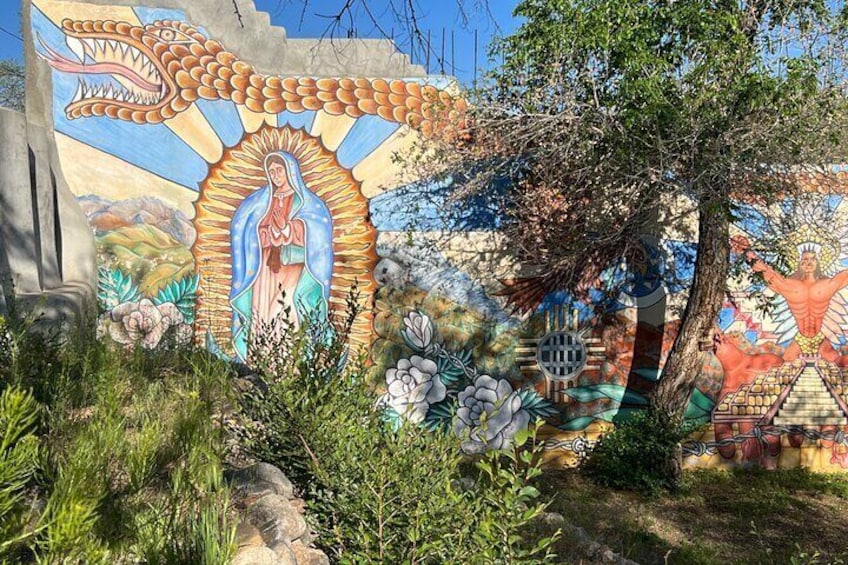 Guadalupe mural by Carlos Cervantes