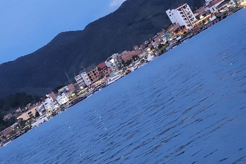 View of the Guatapé Town from the Dam