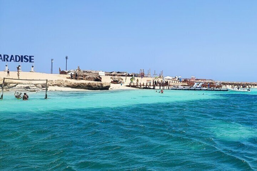 Paradise Island Snorkel Trip from Hurghada with Water Sports