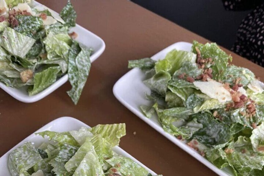 Caesar salad with house-made dressing INCLUDED!