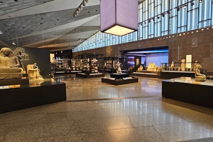 Grand Egyptian Museum, Grand staircase, New Galleries & lunch