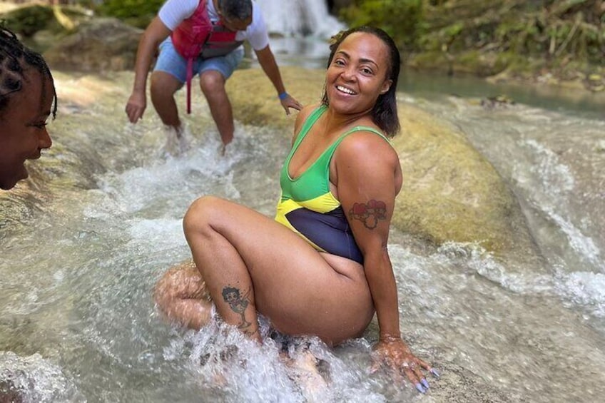  Dunn's River Falls and Blue Hole Mineral Spring Combo-Ocho Rios