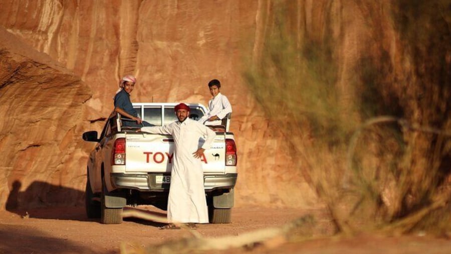 Your host Salem is a great driver with his 4x4 Jeep
