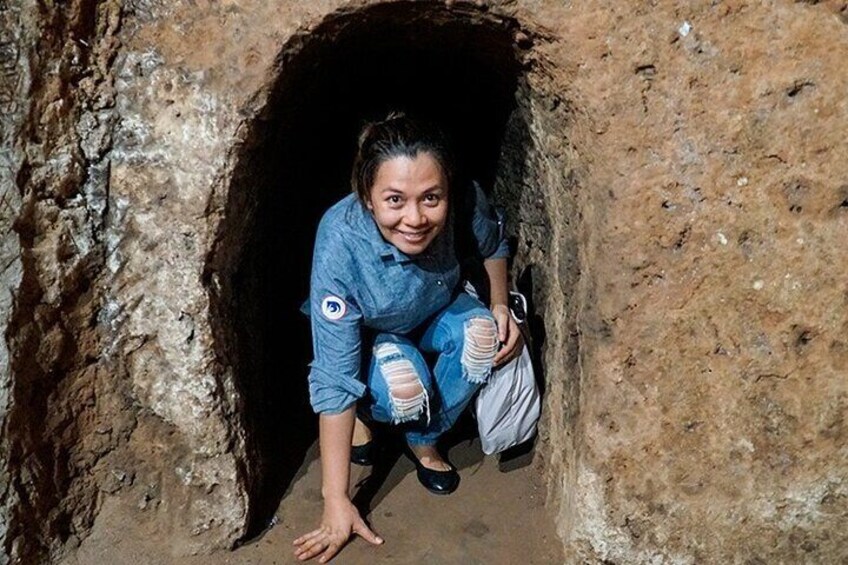 Cu Chi Tunnels Private Tour from Ho Chi Minh City - crawl under ground
