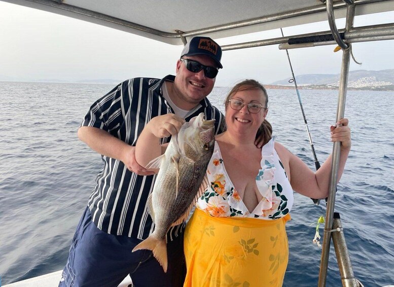 Picture 24 for Activity Athens: Fishing Trip Experience on a Boat with Seafood Meal