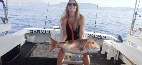 Athènes : expérience de pêche sur un bateau avec repas de fruits de mer