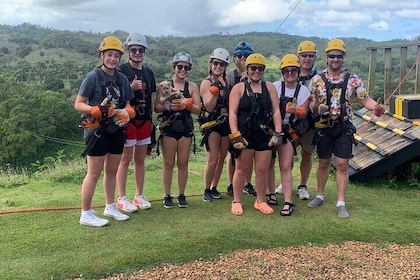Zip line con 7 cascada 