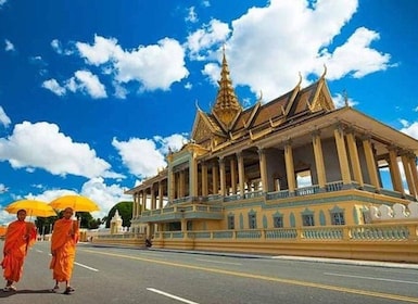 Phnom Penh stadsrundtur & Koh Dach Silk Island privat dagstur