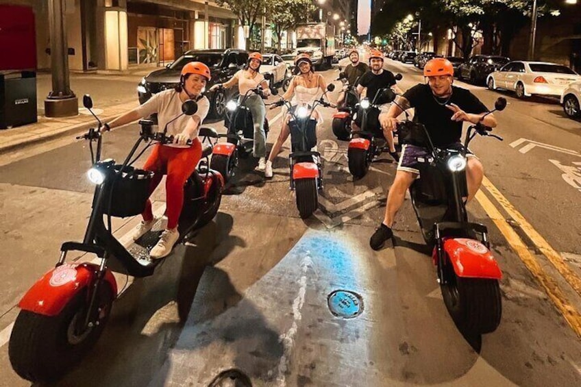 2 Hour Late Night Downtown Dallas E-Scooter Tour