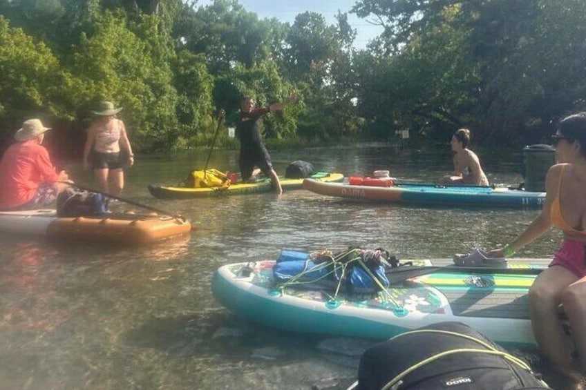 Guided Stand Up Paddleboard Tour of San Marcos River