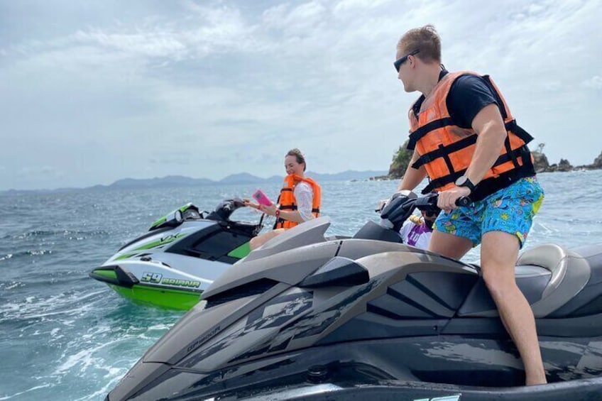 Phuket Jet Ski Half Day SHared Tour with Pick up Service 