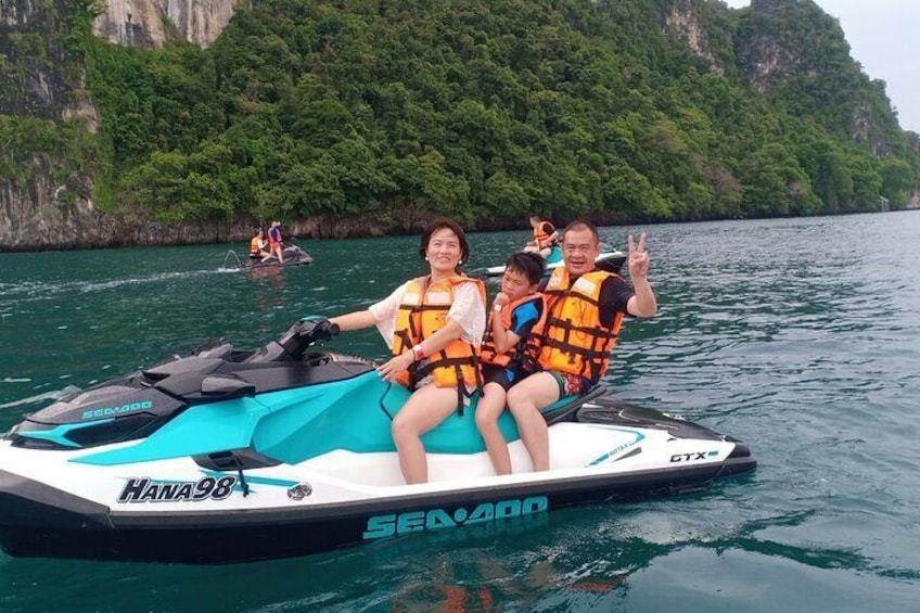 Phuket Jet Ski Half Day SHared Tour with Pick up Service 