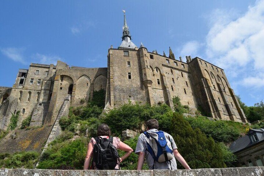 Tourists at Mont Saint Mochel