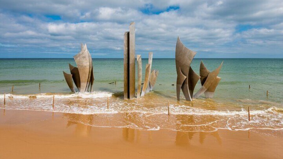 Omaha Beach Memorial in Normandy, France