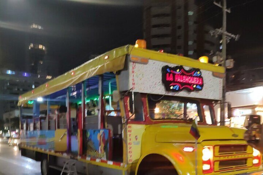 2 and a half hour Chiva Disco and Rumba Tour