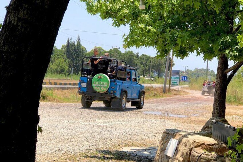 Marmaris Jeep Safari Tour With Waterfall and Water Fights