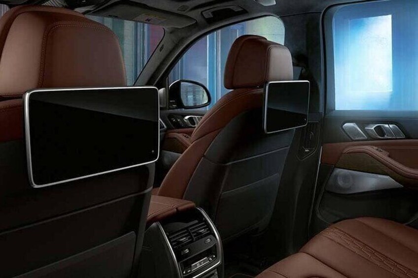 Experience the comfort and luxury of a state-of-the-art SUV as your personal chariot