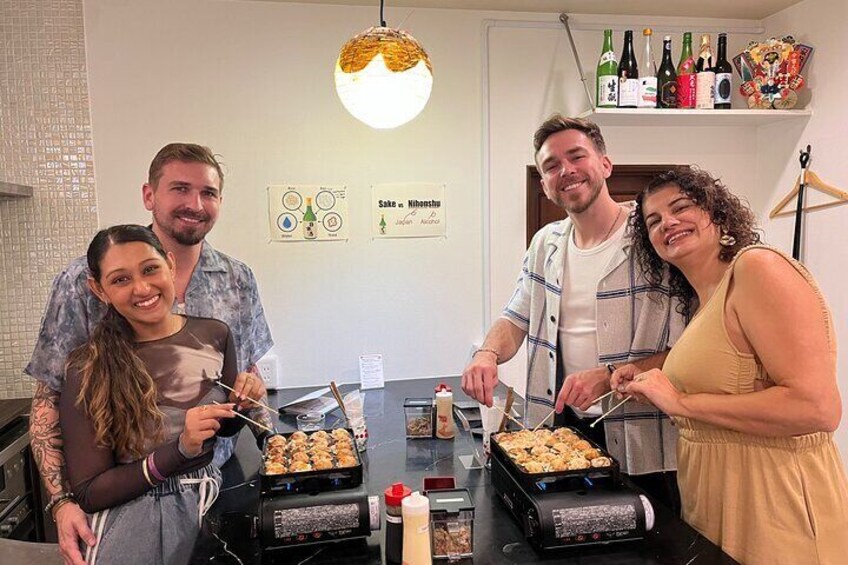 Osaka SAKE Tasting with Takoyaki DIY