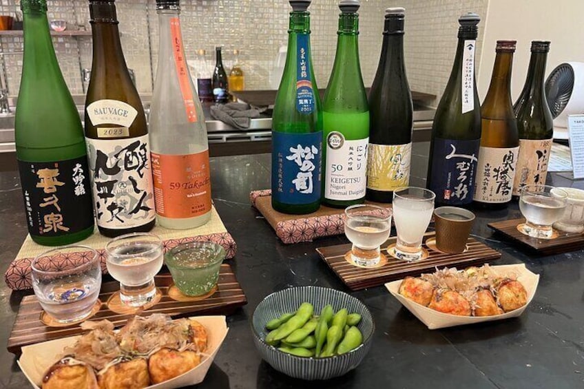 Osaka SAKE Tasting with Takoyaki DIY