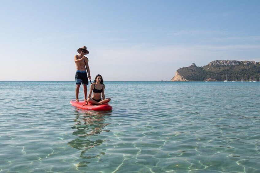 SUP tour in the crystal clear waters under the Sella del Diavolo