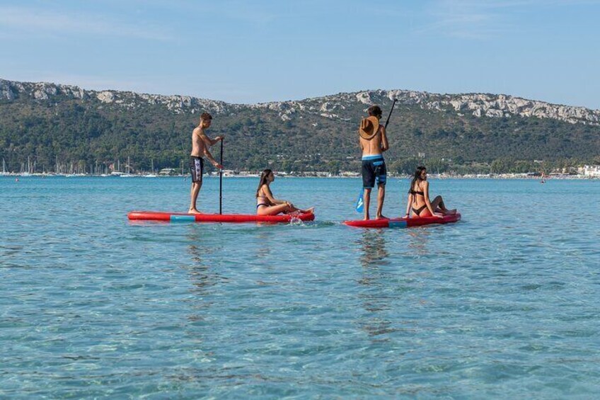 SUP tour in the crystal clear waters under the Sella del Diavolo