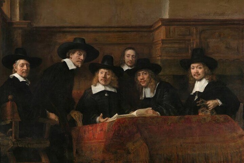 "Syndics of the Drapers' Guild" by
Rembrandt