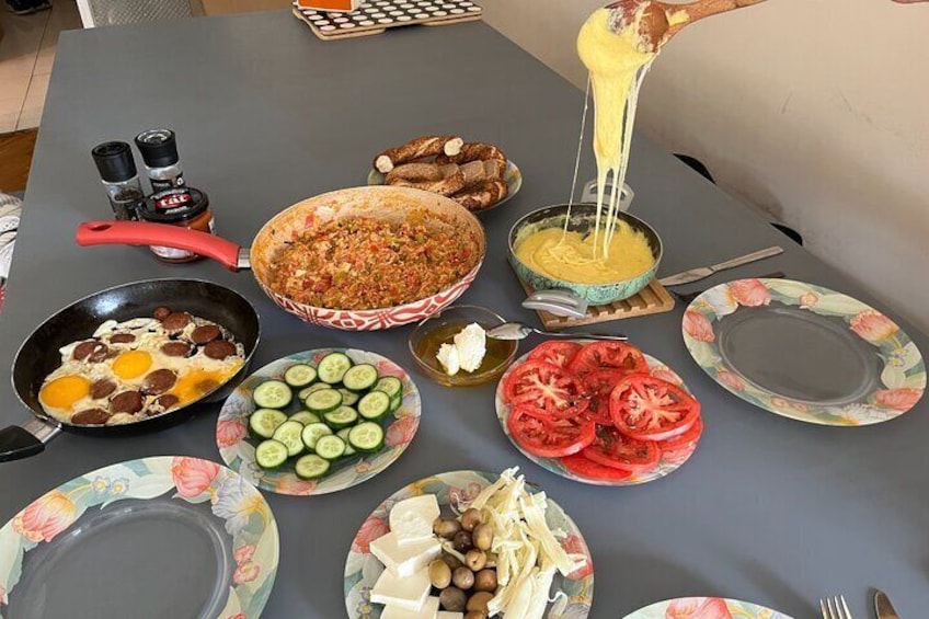 Homemade Traditional Turkish Breakfast Cooking Class in Istanbul