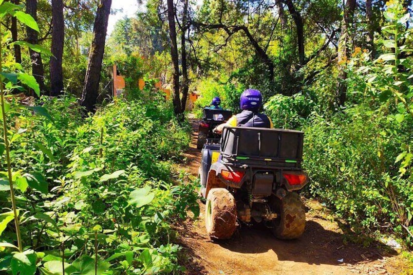 Private Adventure with guide in ATV to Waterfall in Valle Bravo