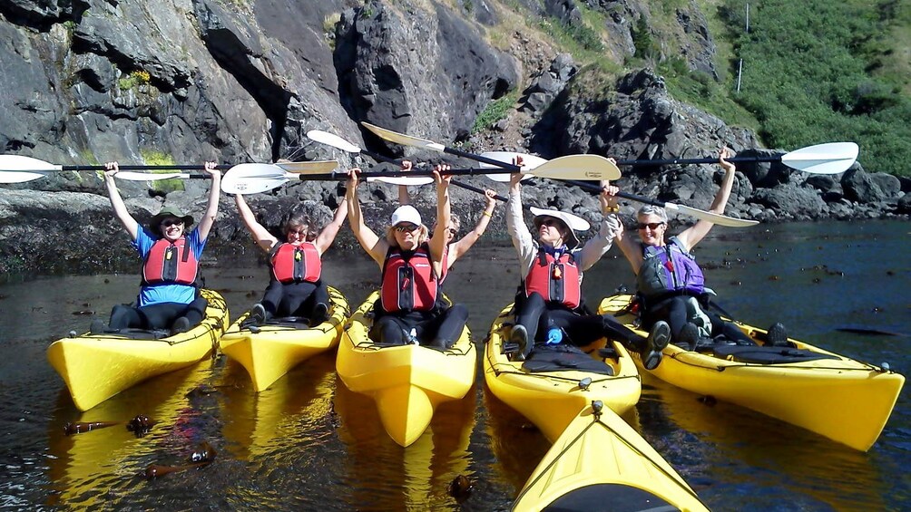 Kayaking group in Oregon