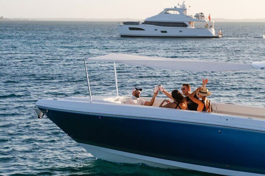 Glide through the serene waters: A 2-hour journey around Harbour Island and Eleuthera, making memories with every wave.